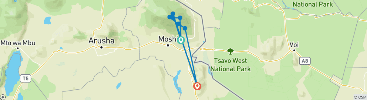 Imagen de un mapa que muestra la ruta del circuito