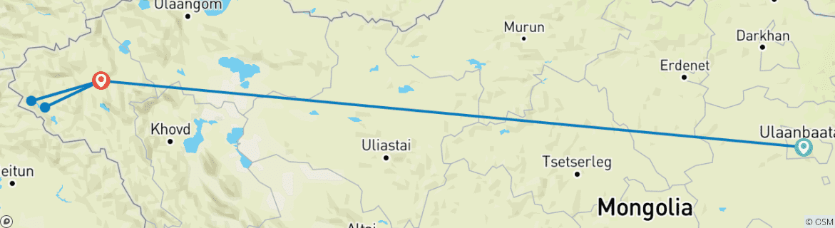 Imagen de un mapa que muestra la ruta del circuito