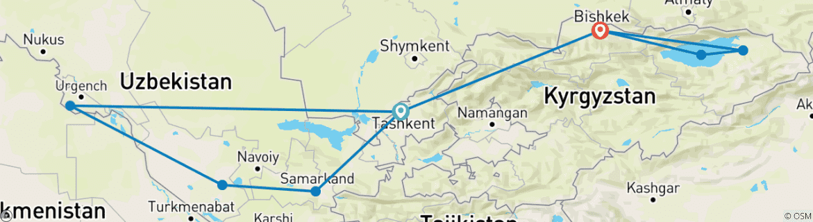 Imagen de un mapa que muestra la ruta del circuito