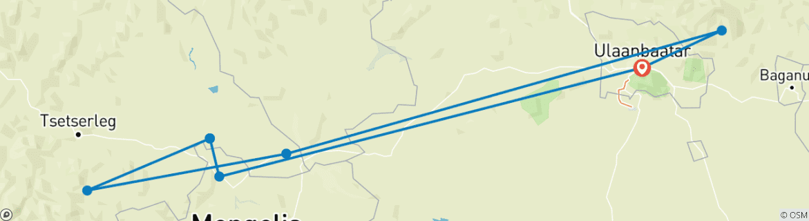 Imagen de un mapa que muestra la ruta del circuito