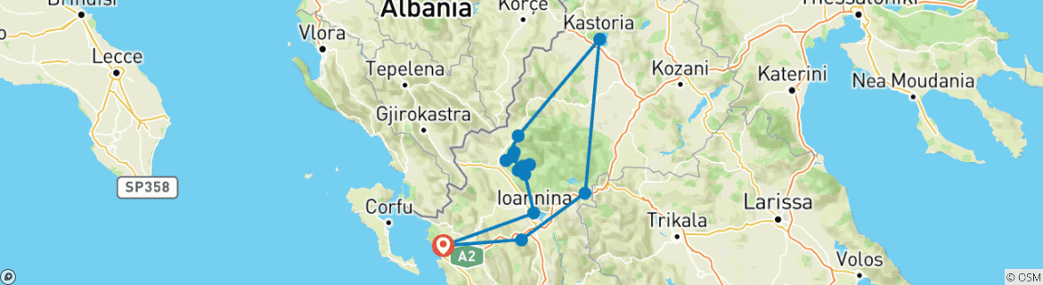 Imagen de un mapa que muestra la ruta del circuito