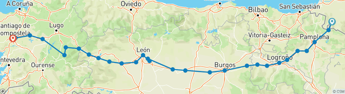 Mapa de Camino (Frances) QB (Ballet de Queensland) - Guiado *CYCLE*