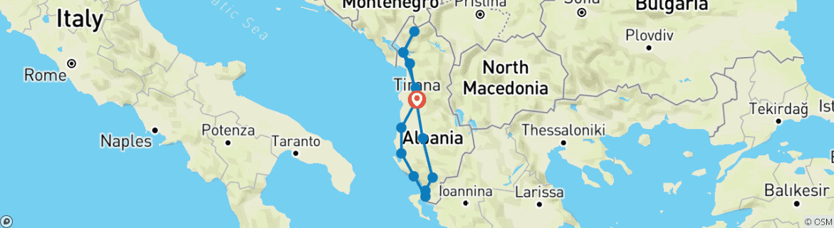 Imagen de un mapa que muestra la ruta del circuito