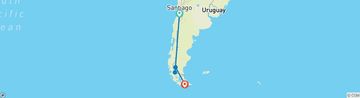 Imagen de un mapa que muestra la ruta del circuito