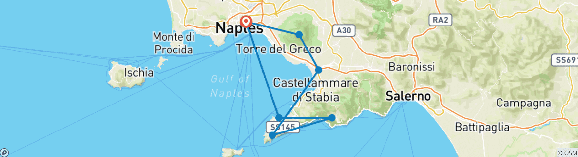 Imagen de un mapa que muestra la ruta del circuito