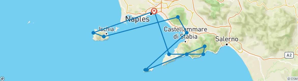 Imagen de un mapa que muestra la ruta del circuito