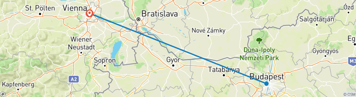 Imagen de un mapa que muestra la ruta del circuito