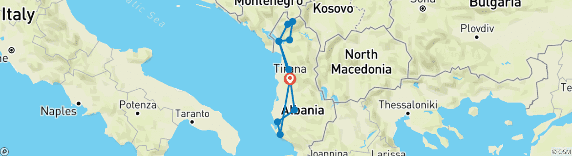 Imagen de un mapa que muestra la ruta del circuito