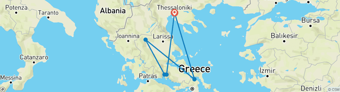 Imagen de un mapa que muestra la ruta del circuito