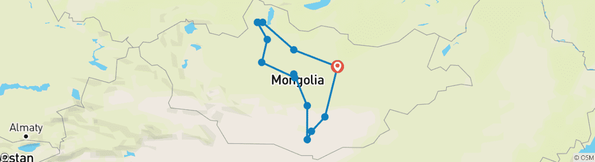 Imagen de un mapa que muestra la ruta del circuito