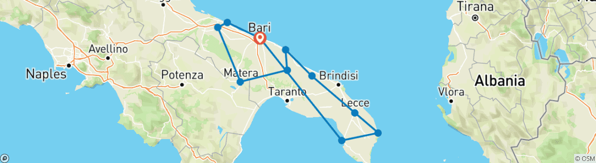 Imagen de un mapa que muestra la ruta del circuito