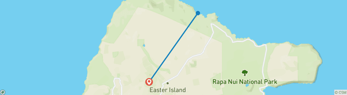 Image d'une carte montrant l'itinéraire du circuit