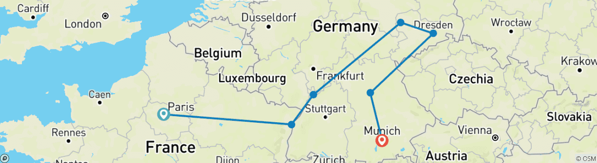 Imagen de un mapa que muestra la ruta del circuito