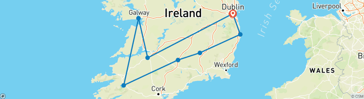 Imagen de un mapa que muestra la ruta del circuito