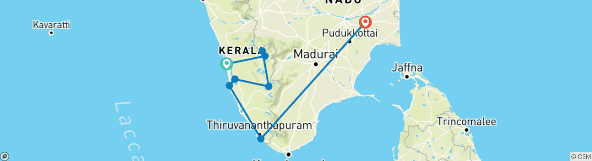Imagen de un mapa que muestra la ruta del circuito