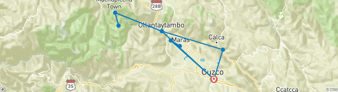 Imagen de un mapa que muestra la ruta del circuito