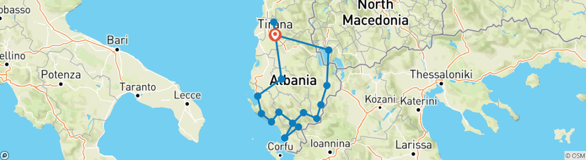 Imagen de un mapa que muestra la ruta del circuito