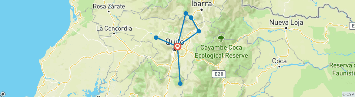 Imagen de un mapa que muestra la ruta del circuito