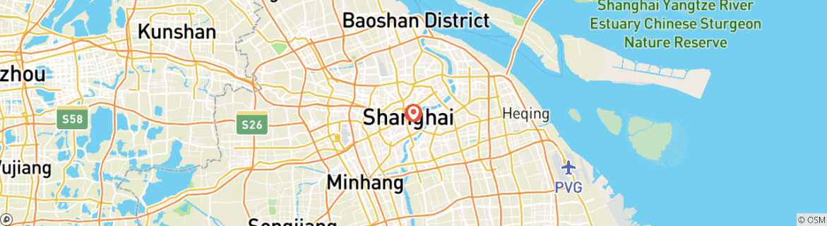 Carte du circuit 3 jours - Le meilleur de Shanghai en petit groupe (max. 12) | China Package Adventure
