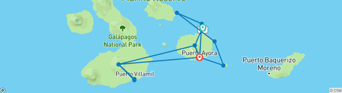 Imagen de un mapa que muestra la ruta del circuito