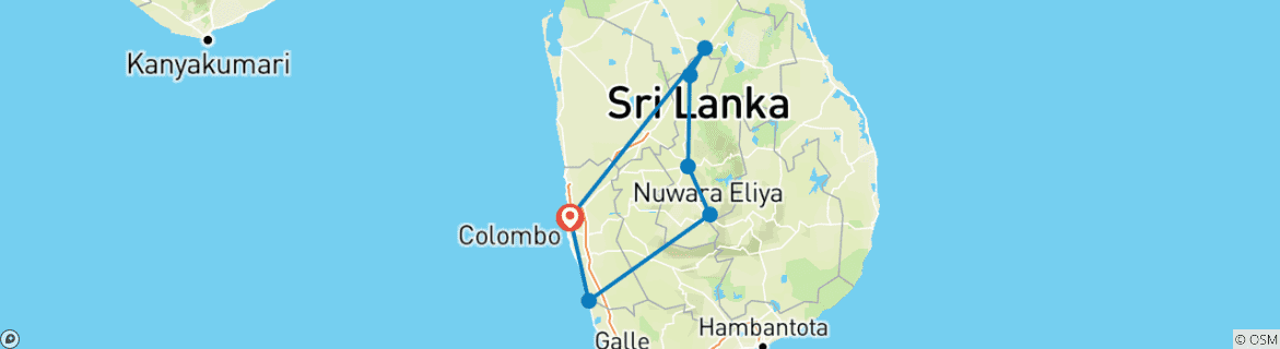 Imagen de un mapa que muestra la ruta del circuito