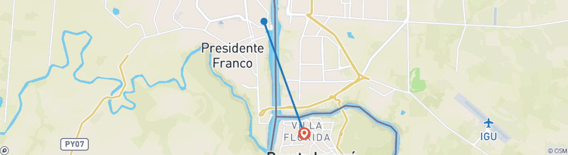 Imagen de un mapa que muestra la ruta del circuito