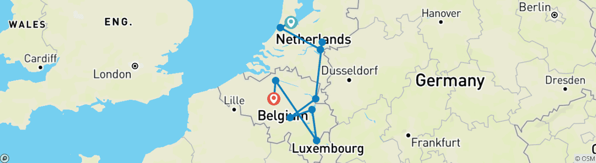 Imagen de un mapa que muestra la ruta del circuito