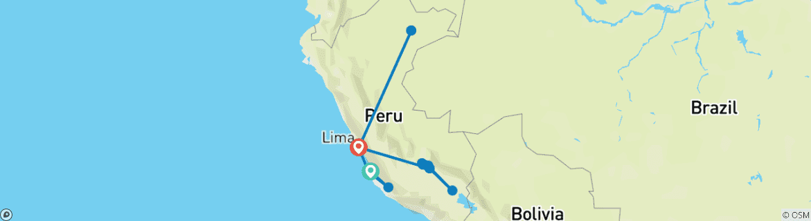 Imagen de un mapa que muestra la ruta del circuito