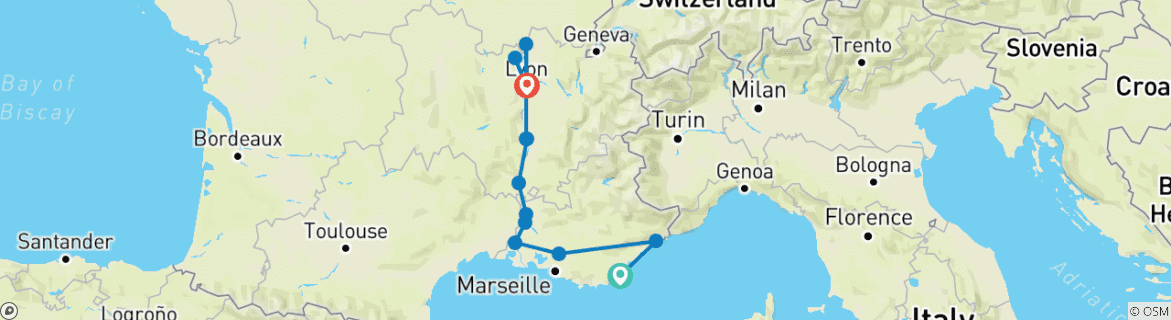 Imagen de un mapa que muestra la ruta del circuito