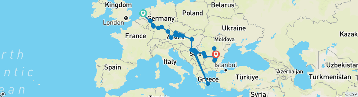 Imagen de un mapa que muestra la ruta del circuito