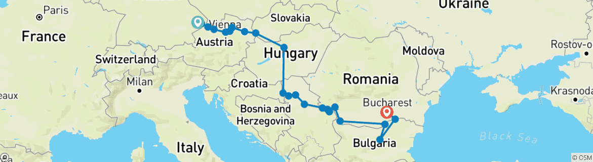 Imagen de un mapa que muestra la ruta del circuito
