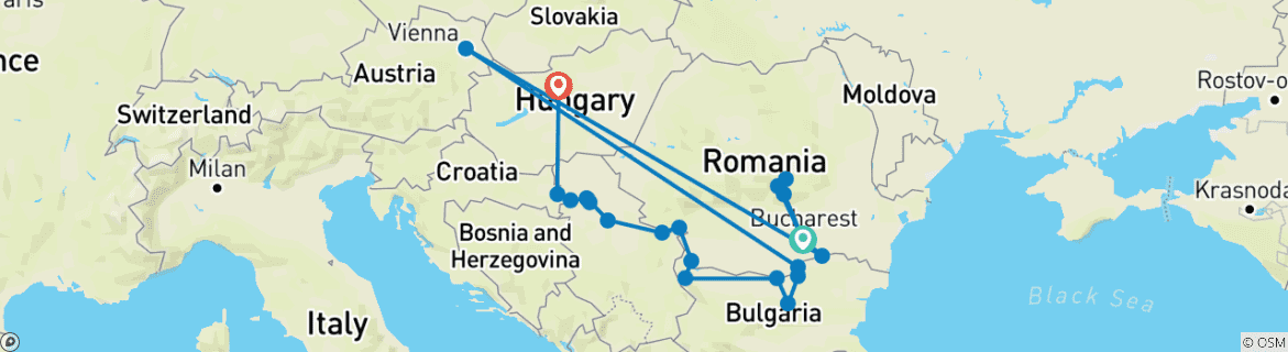 Imagen de un mapa que muestra la ruta del circuito