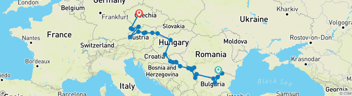 Imagen de un mapa que muestra la ruta del circuito
