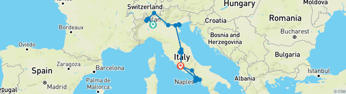 Imagen de un mapa que muestra la ruta del circuito