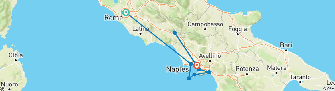 Imagen de un mapa que muestra la ruta del circuito