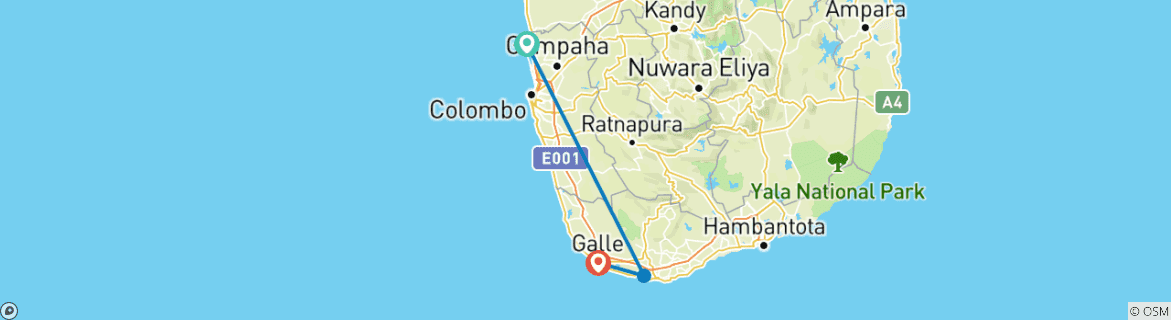 Imagen de un mapa que muestra la ruta del circuito