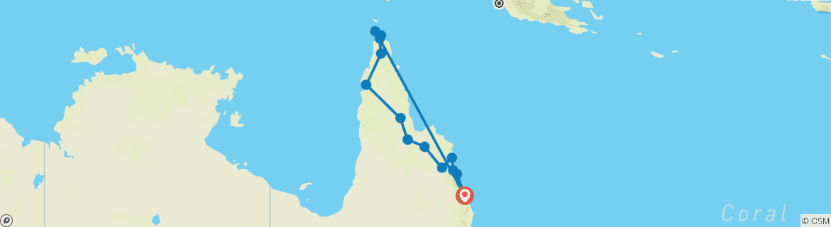 Imagen de un mapa que muestra la ruta del circuito