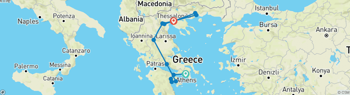 Imagen de un mapa que muestra la ruta del circuito