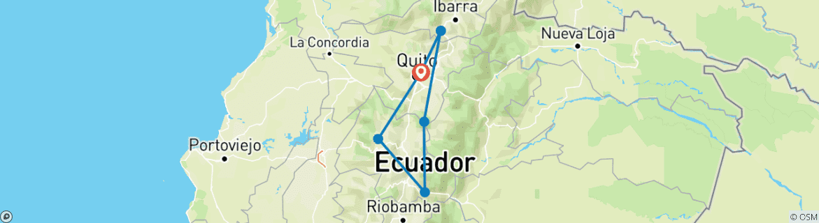 Imagen de un mapa que muestra la ruta del circuito