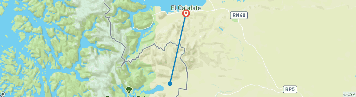 Imagen de un mapa que muestra la ruta del circuito