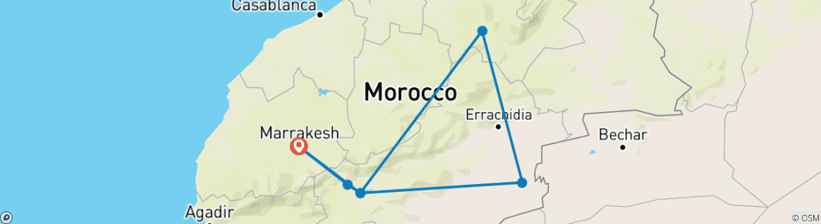 Imagen de un mapa que muestra la ruta del circuito