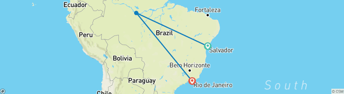 Imagen de un mapa que muestra la ruta del circuito