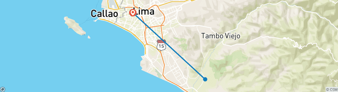 Imagen de un mapa que muestra la ruta del circuito