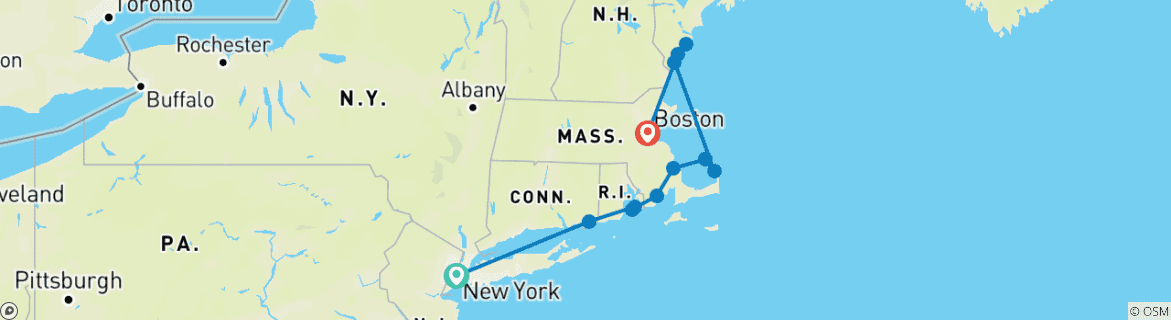 Imagen de un mapa que muestra la ruta del circuito