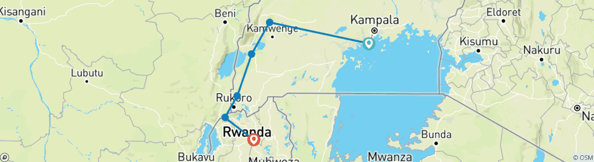 Imagen de un mapa que muestra la ruta del circuito