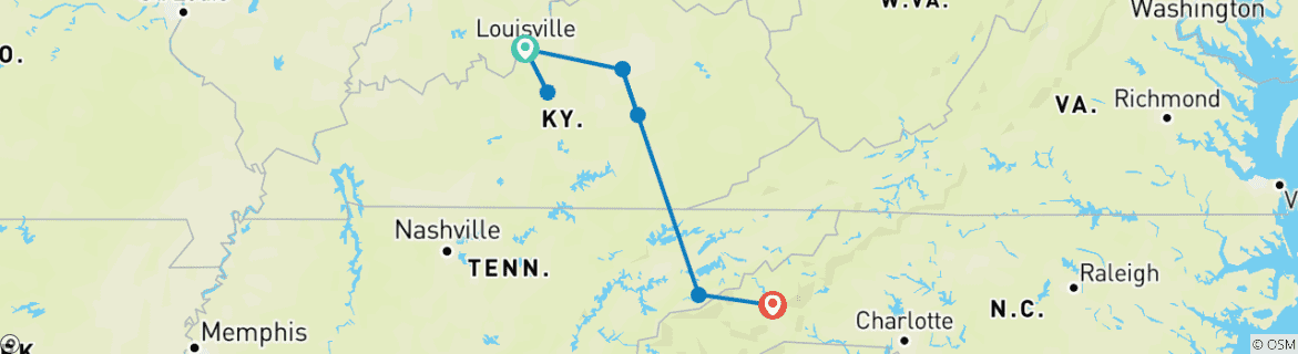 Imagen de un mapa que muestra la ruta del circuito