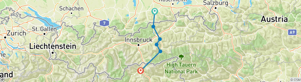 Imagen de un mapa que muestra la ruta del circuito