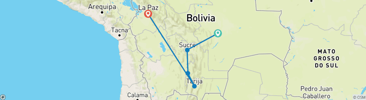 Imagen de un mapa que muestra la ruta del circuito