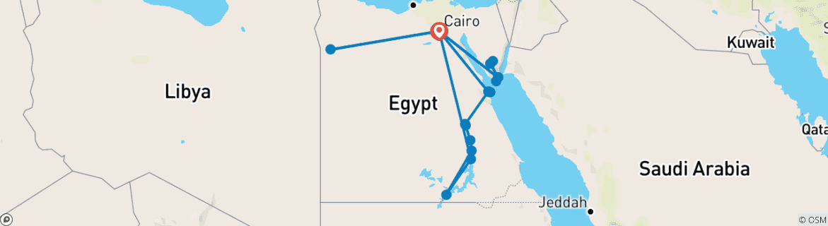 Carte du circuit LE VOYAGE DE LA SIGNATURE Variété - Équilibre - Connexion