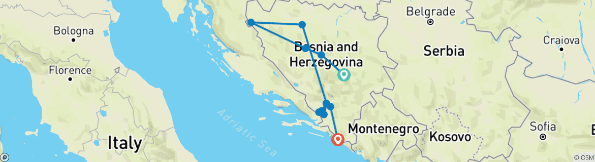 Imagen de un mapa que muestra la ruta del circuito